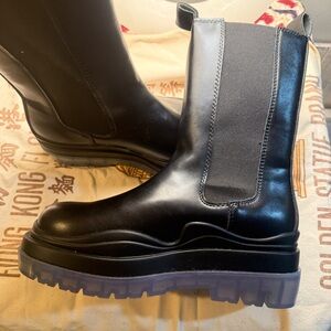 Bottega Veneta Black Platform Boots